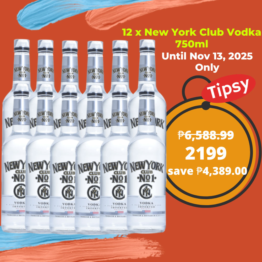 12 x New York Club Vodka 750ml Price Philippines