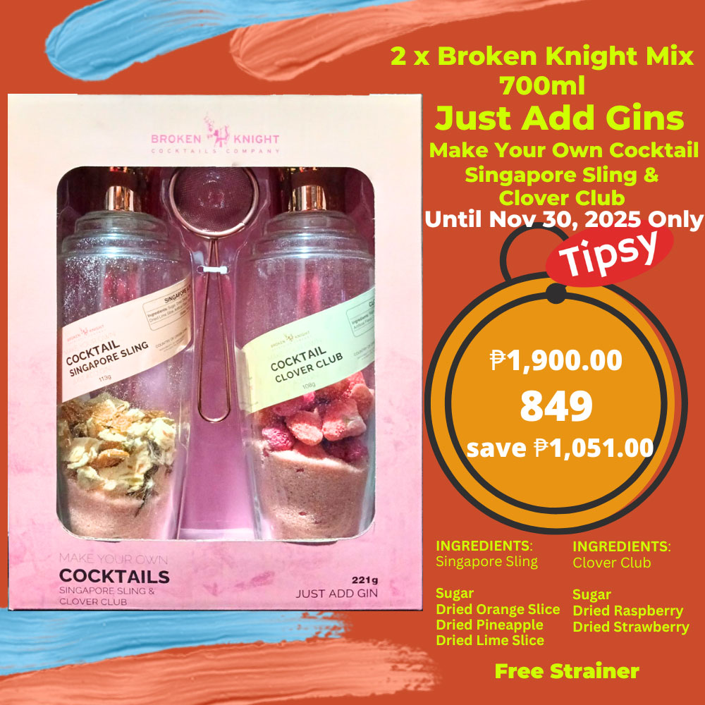 Buy 2 x Broken Knight Mix 700ml Make Your Own Cocktail Singapore Sling & Clover Club at a Very Affordable Price in the Philippines