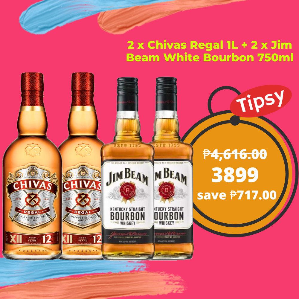 2 x Chivas Regal 1L + 2 x Jim Beam White Bourbon 750ml Price Philippines location
