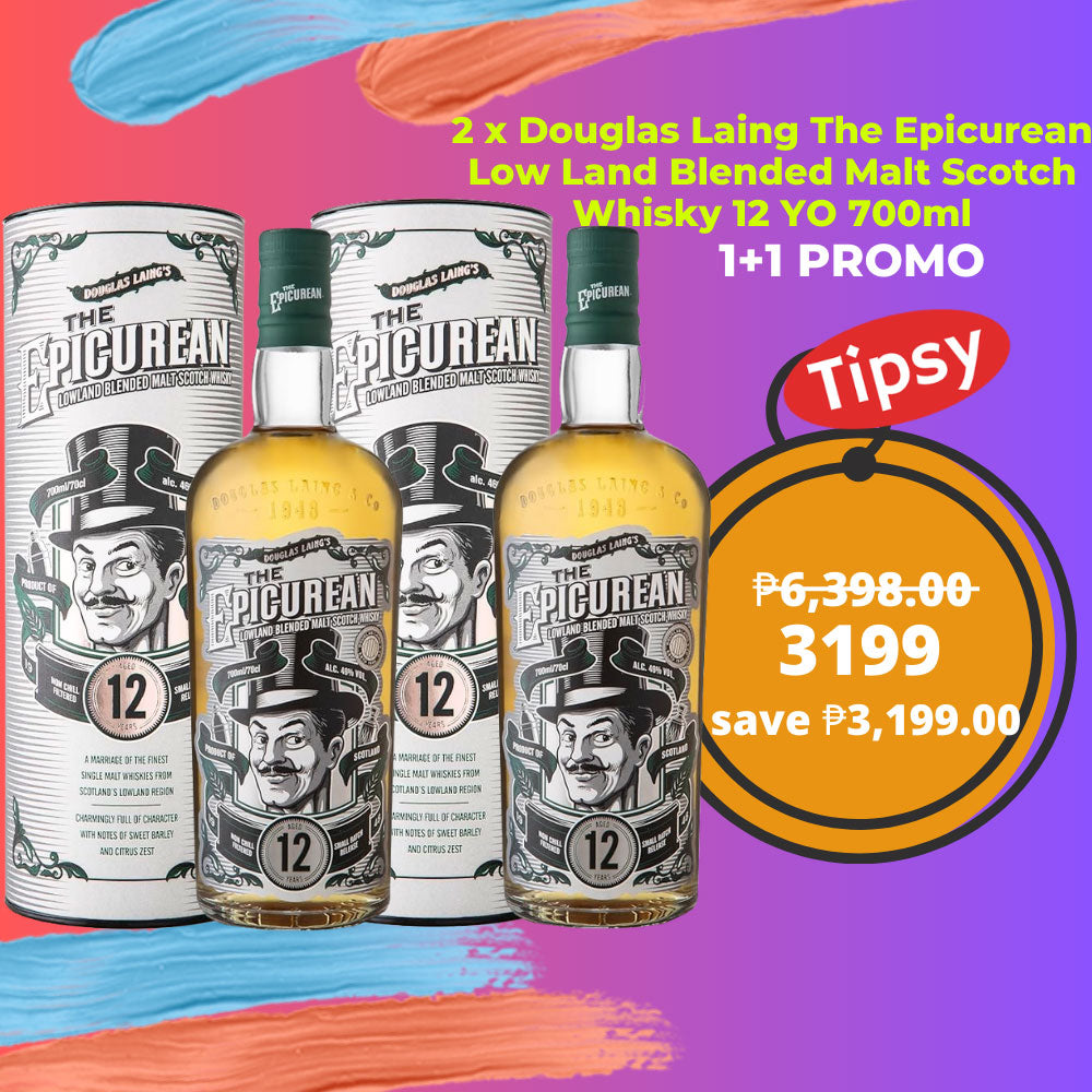 2 x Douglas Laing The Epicurean Low Land Blended Malt Scotch Whisky 700ml 1+1 PROMO Price Philippines