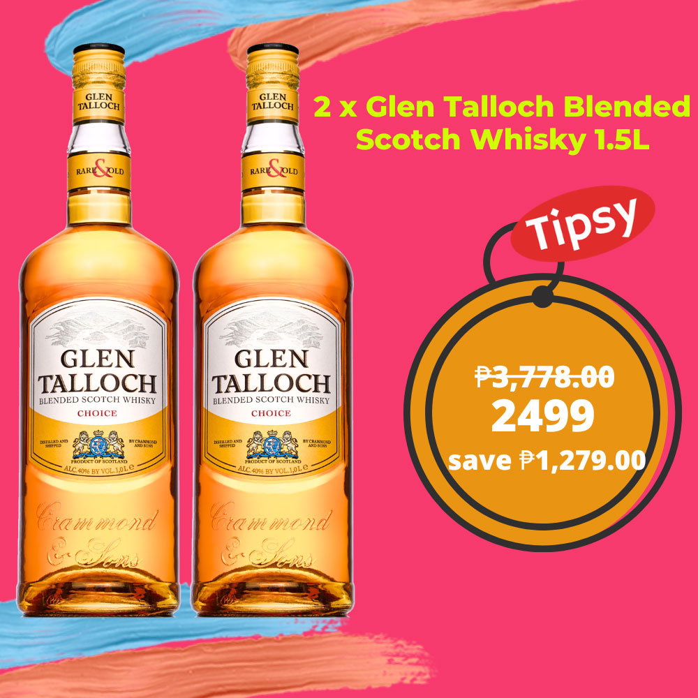 2 x Glen Talloch Blended Scotch Whisky 1.5L Price Philippines