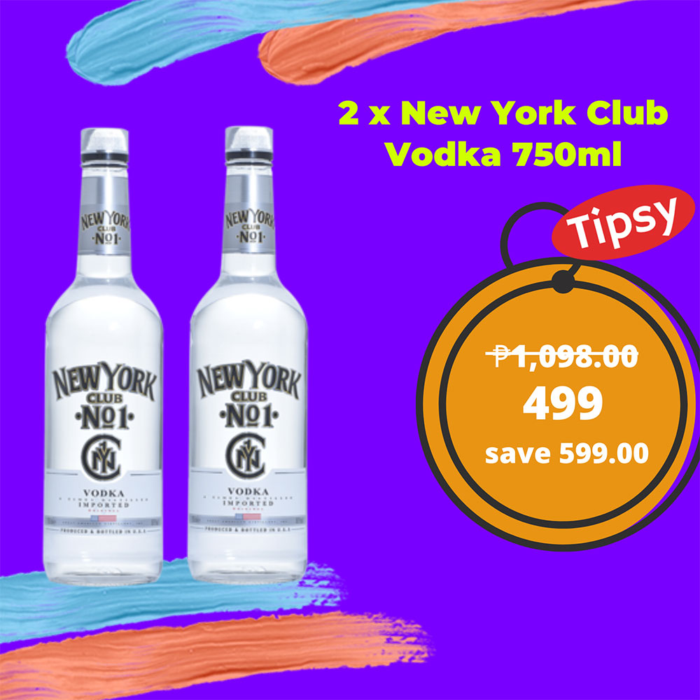 2 x New York Club Vodka 750ml Price Philippines