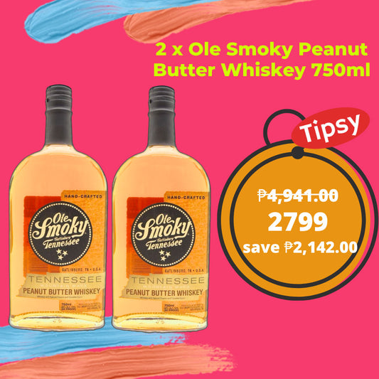 2 x Ole Smoky Peanut Butter Whiskey 750ml