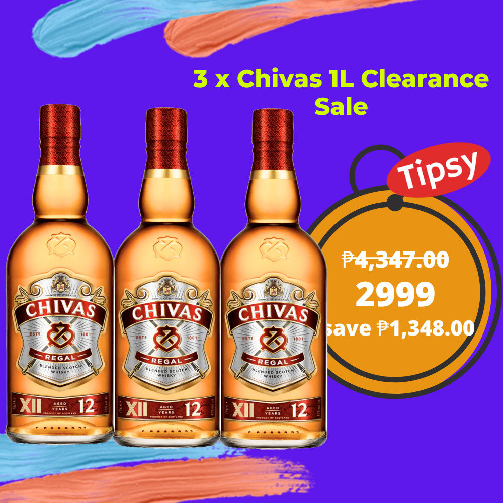 3 x Chivas Regal 12 Year Old Blended Scotch Whisky 1L | Buy Online