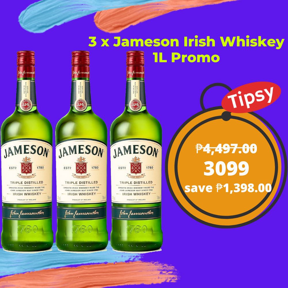3 x Jameson Irish Whiskey 1L Price Philippines