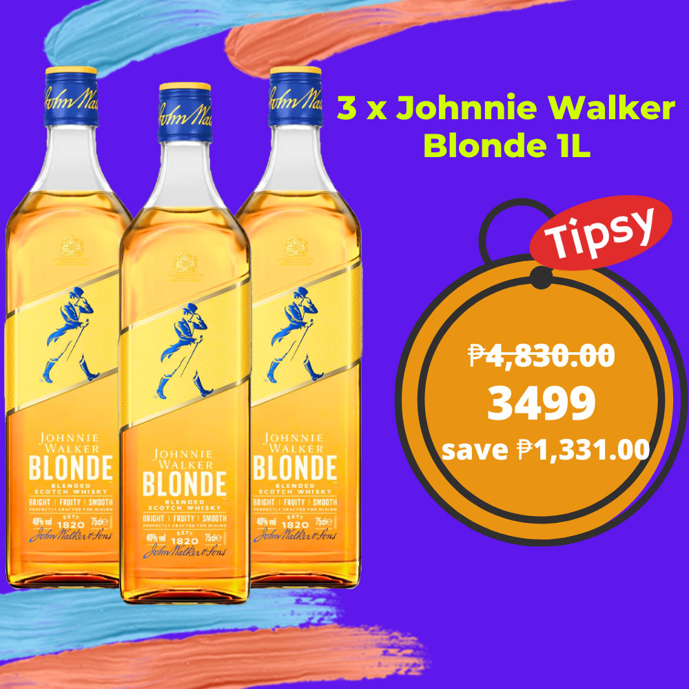 3 x Johnnie Walker Blonde 1L Price Philippines