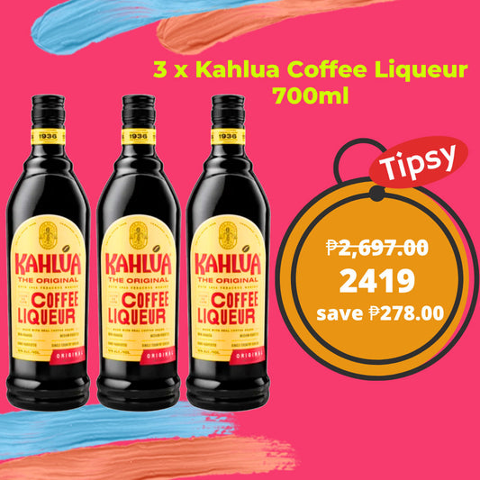 3 x Kahlua Coffee Liqueur 700ml Price Philippines