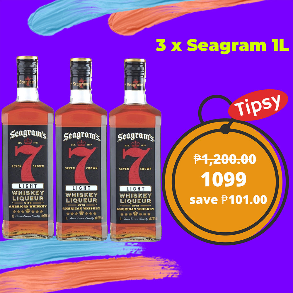3 x Seagram 1L Tipsy
