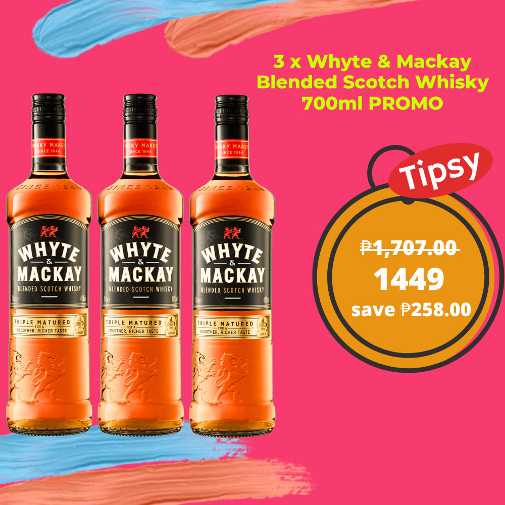 3 x Whyte & Mackay Blended Scotch Whisky 700ml PROMO Price Philippines