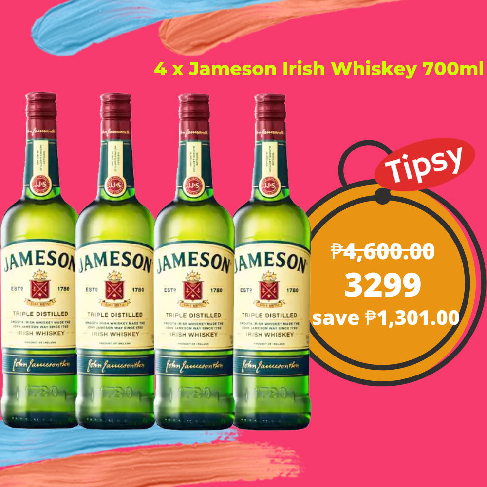 4 x Jameson Irish Whiskey 700ml Price Philippines