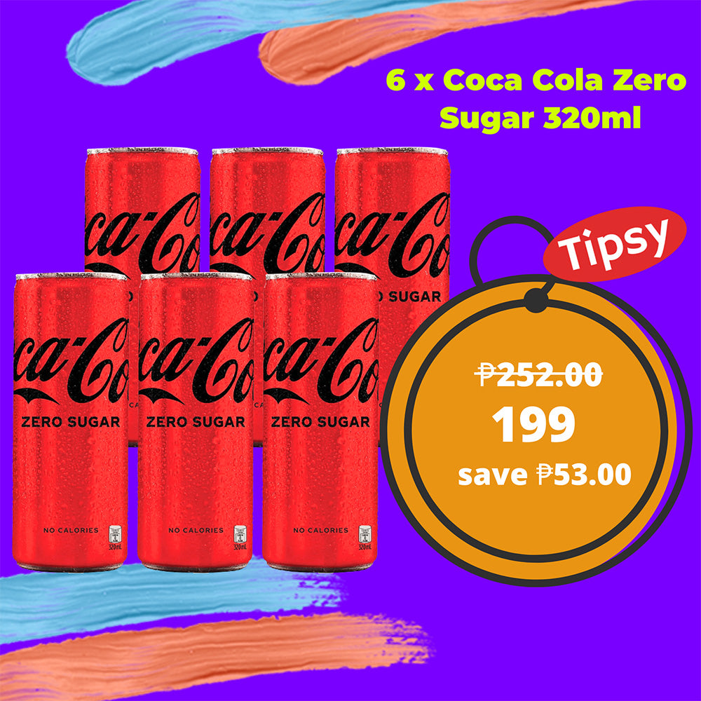 6 x Coca Cola Zero Sugar 320ml