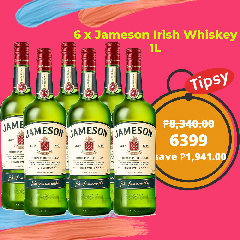 6 x Jameson Irish Whiskey 1L Price Philippines