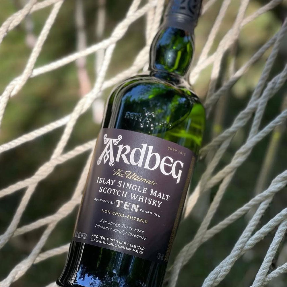 A 10-yr old Ardbeg single malt whisky is estimated since 1960s, a time when the distillery was still using its own maltings.