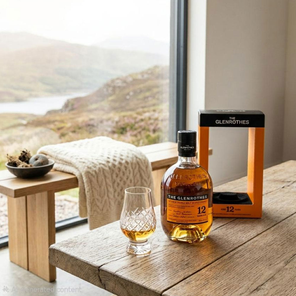 A Glenrothes 12 Year Old in classic style: fruity and sweet. Aged solely in sherry-seasoned casks