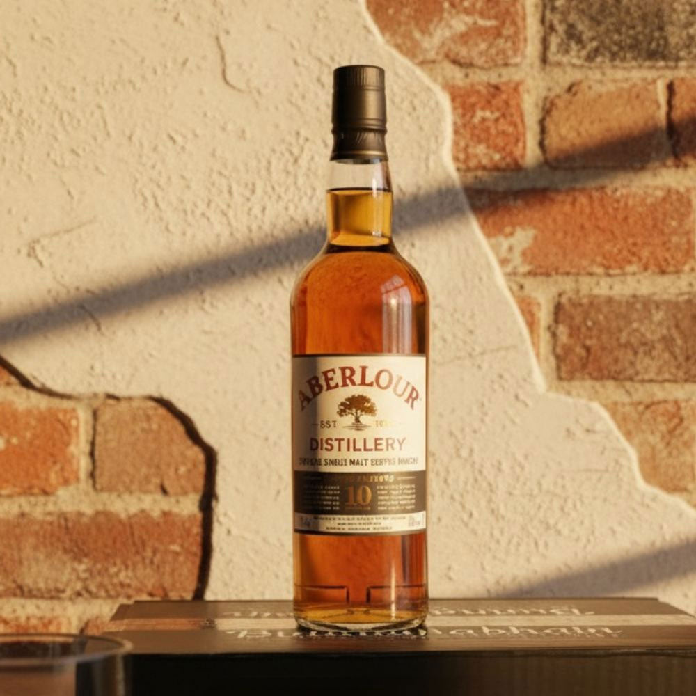 Aberlour 10 year old single malt is matured in a combo of ex-bourbon and sherry casks