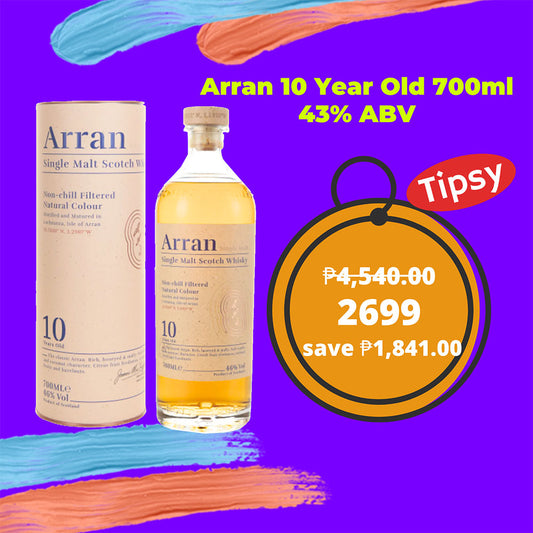 Buy Arran 10 Year Old 700ml Single Malt Whisky at a Very Affordable Price in the Philippines