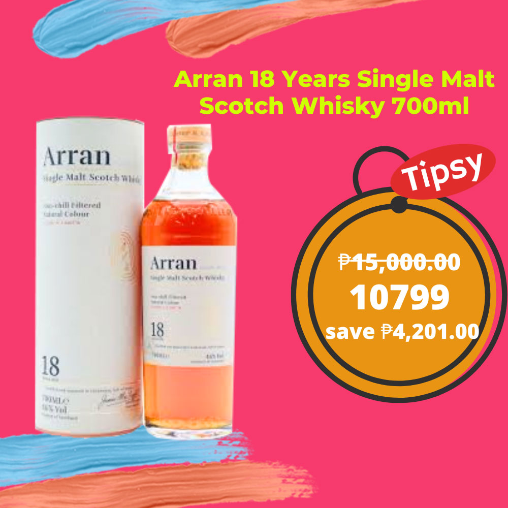 Buy Arran 18 Years Single Malt Scotch Whisky 700ml at a Very Affordable Price in the Philippines