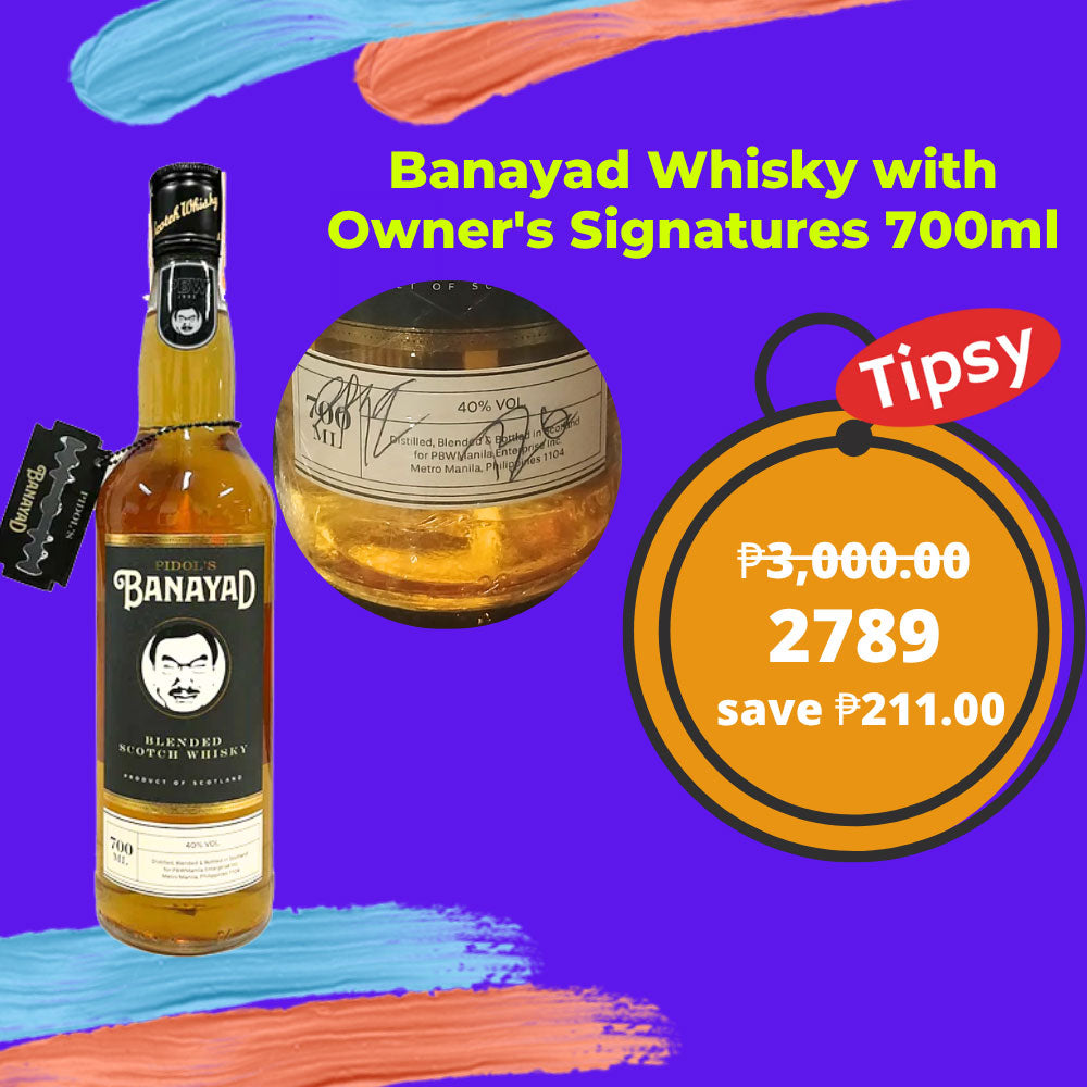 Pidol's Banayad Whisky with Epi and Boy2 Quizon's Signatures 700ml Price Philippines