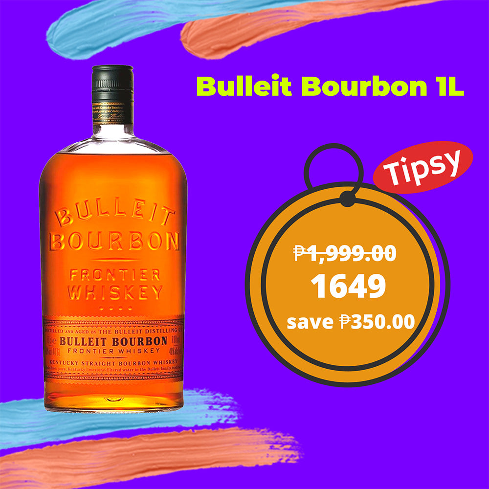 View Bulleit Bourbon 1L price PH, reviews, country of origin, flavors, sizes and type of liqours