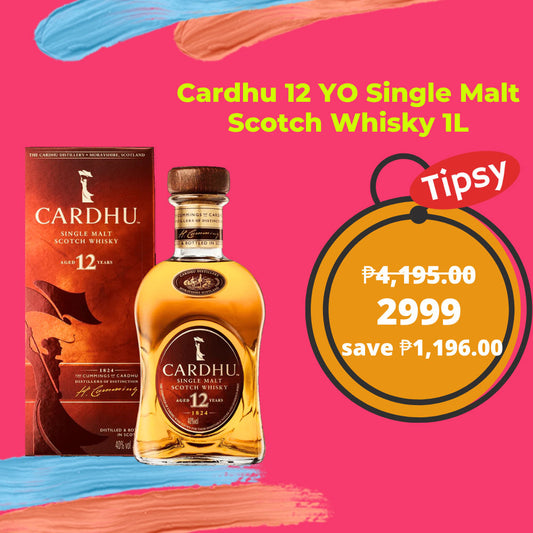 Buy Cardhu 12 YO Single Malt Scotch Whisky 1L at a Very Affordable Price in the Philippines