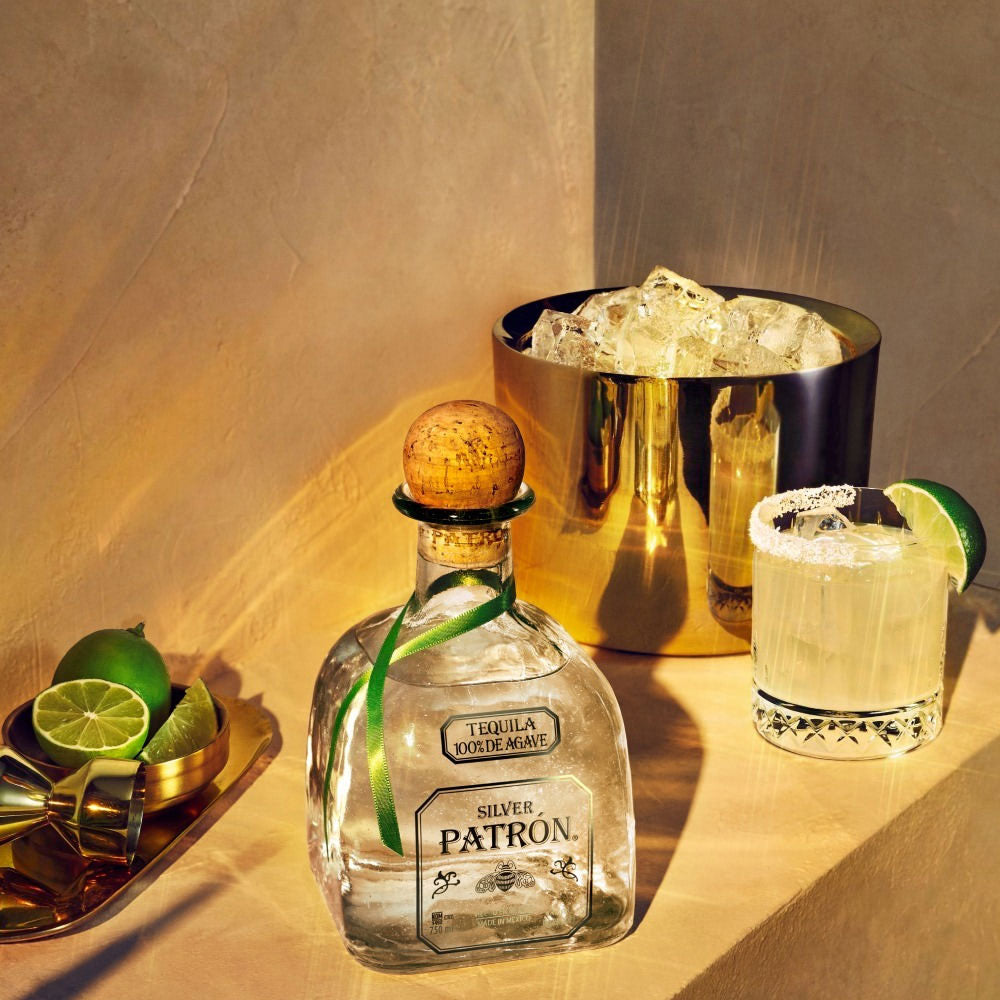 Crafted from the finest 100% Weber Blue Agave, Patron Silver Tequila delivers a smooth and crisp taste perfect for sipping or elevating your favorite cocktails.