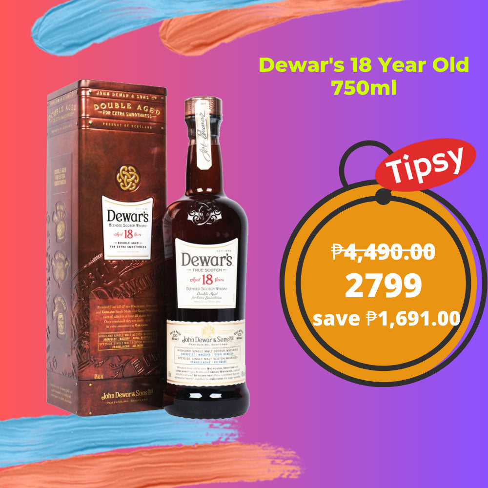 Dewar's 18 Year Old Blended Scotch Whisky 750ml Price PH, reviews