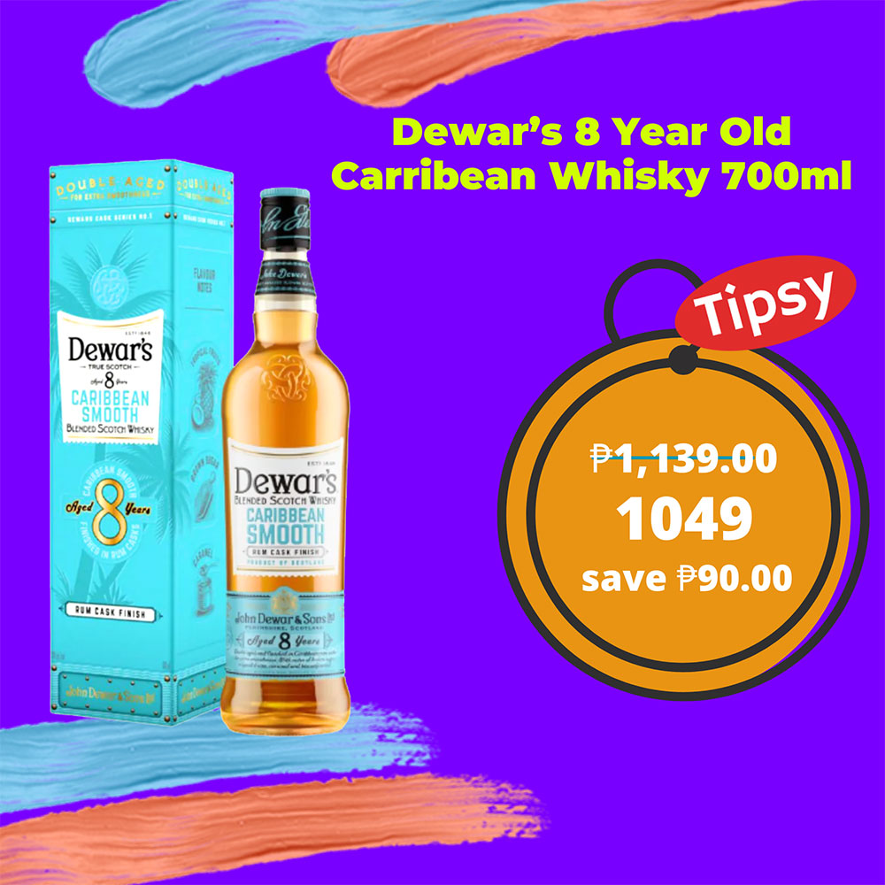 Buy Dewar’s 8 Year Old Carribean Smooth Whisky 700ml at a Very Affordable Price in the Philippines
