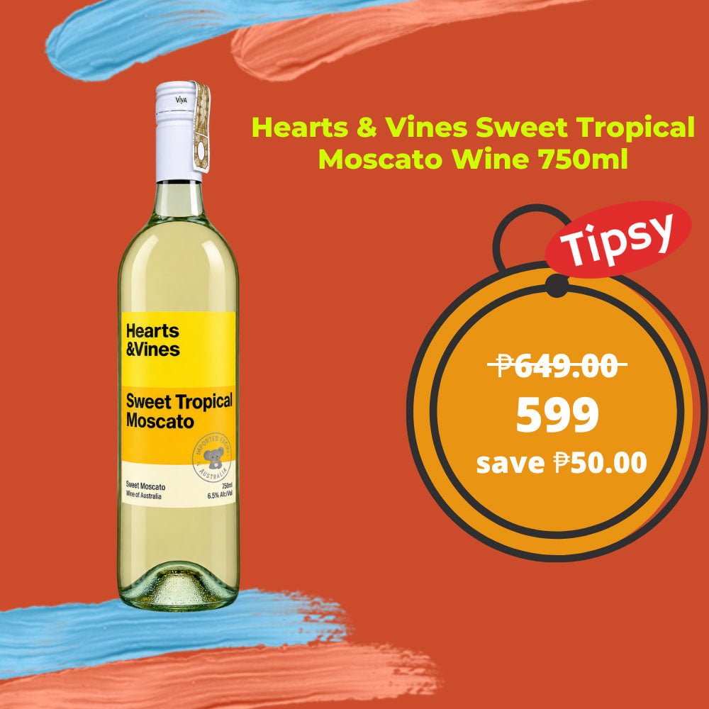 Hearts & Vines Sweet Tropical Moscato Wine 750ml Price Philippines