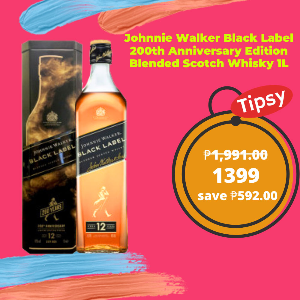 Johnnie Walker Black Label 200th Anniversary Edition Blended Scotch Whisky 1L Price Philippines