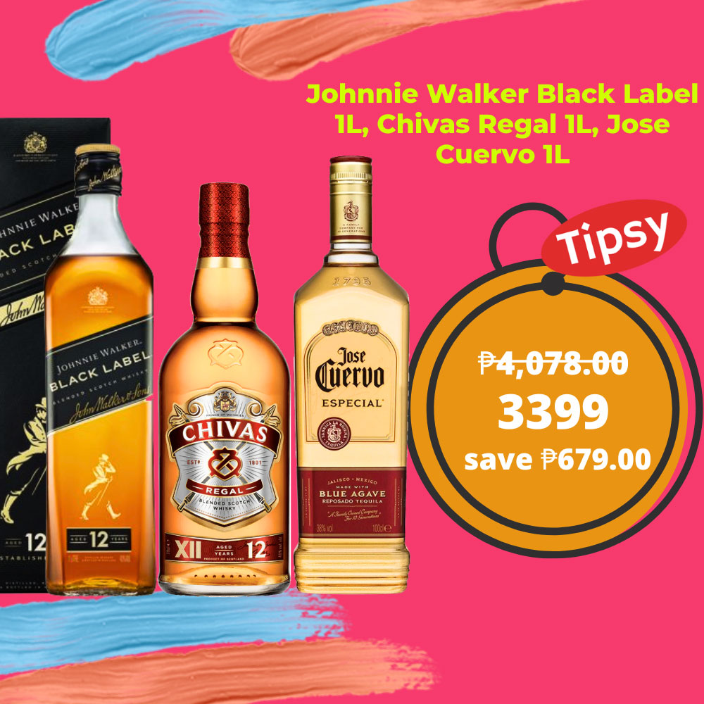 Johnnie Walker Black Label 1L, Chivas Regal 1L, Jose Cuervo 1L Price Philippines