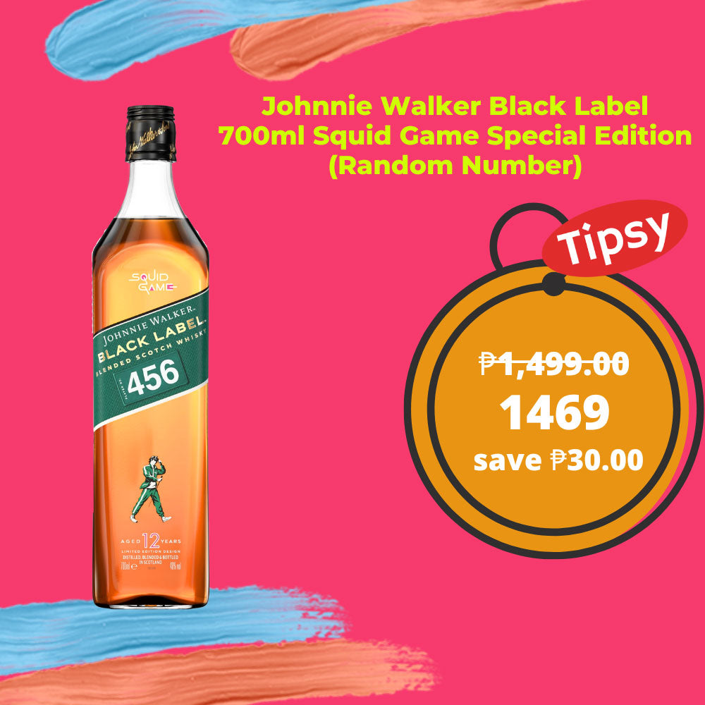Johnnie Walker Black Label Whisky 700ml Squid Game Special Edition (Random Number) Price Philippines