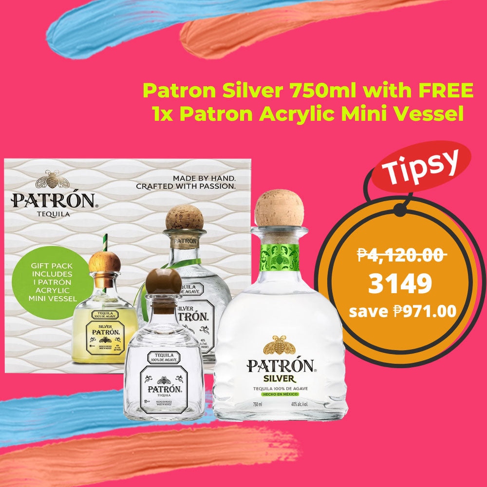 Patron Silver Tequila with Free 1 x Patron Acrylic Mini Vessel 750ml Price Philippines