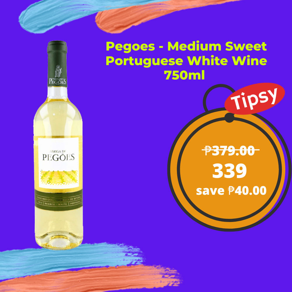 Buy Pegoes - Medium Sweet Portuguese White Wine 750ml at a Very Affordable Price in the Philippines