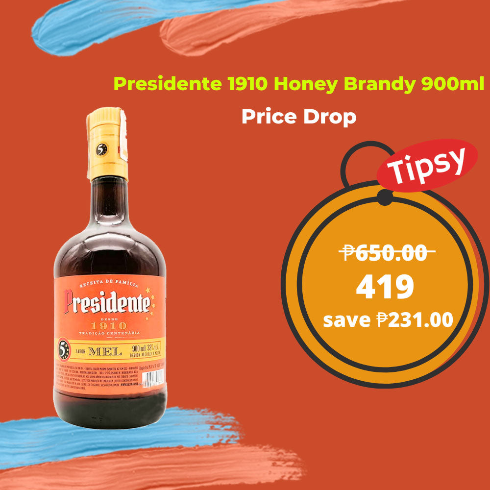 Presidente 1910 Honey Brandy 900ml Price PH