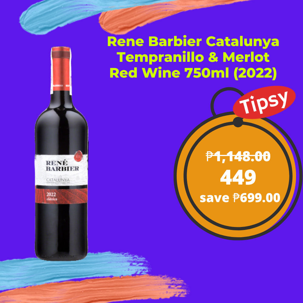 Buy Rene Barbier Catalunya Tempranillo & Merlot Red Wine 750ml (2022) at a Very Affordable Price in the Philippines