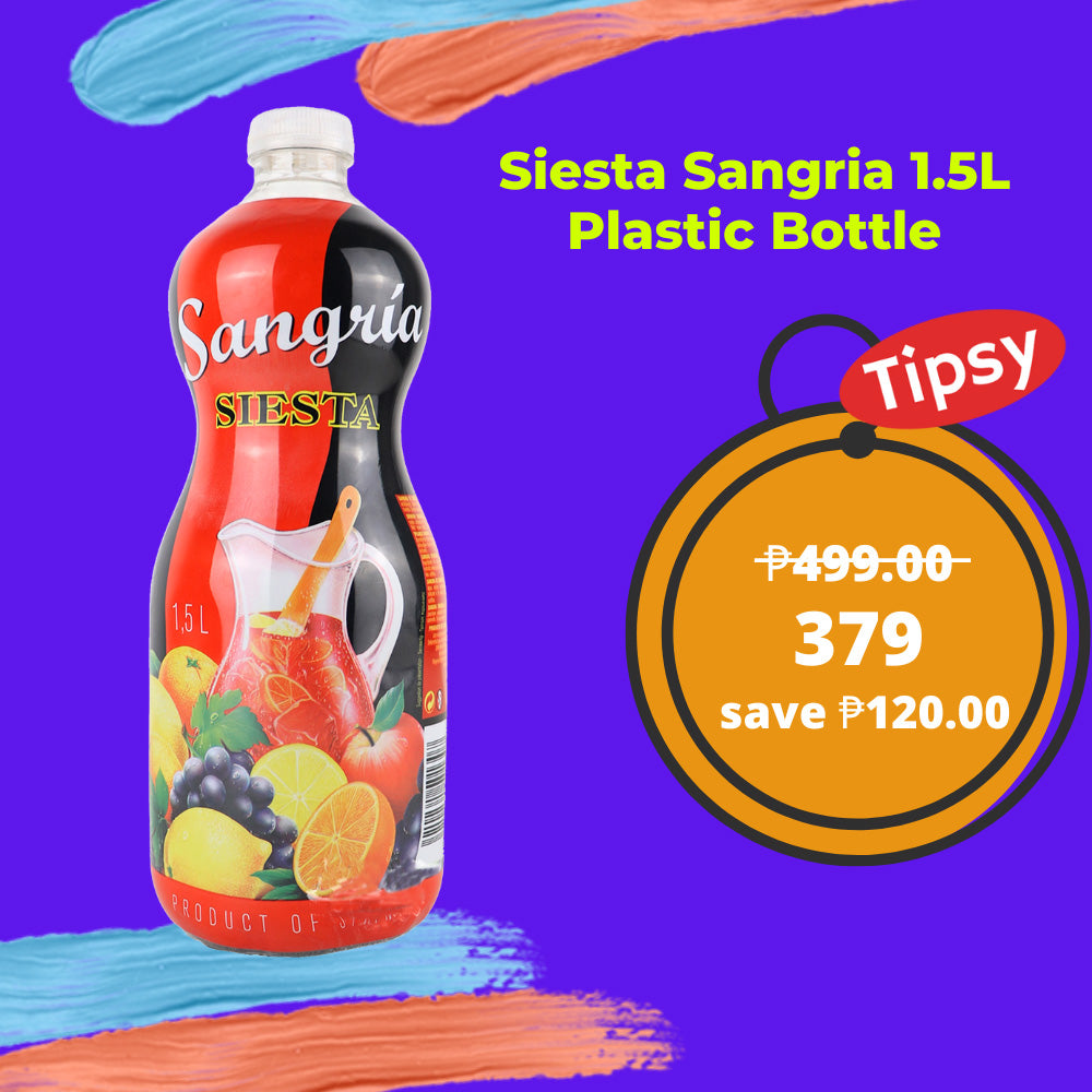 Buy Siesta Sangria Wine 1.5L Plastic Bottle at a Very Affordable Price in the Philippines