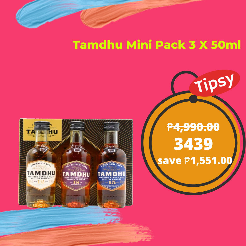 Buy Tamdhu Mini Pack 3 X 50ml Whisky at a Very Affordable Price in the Philippines