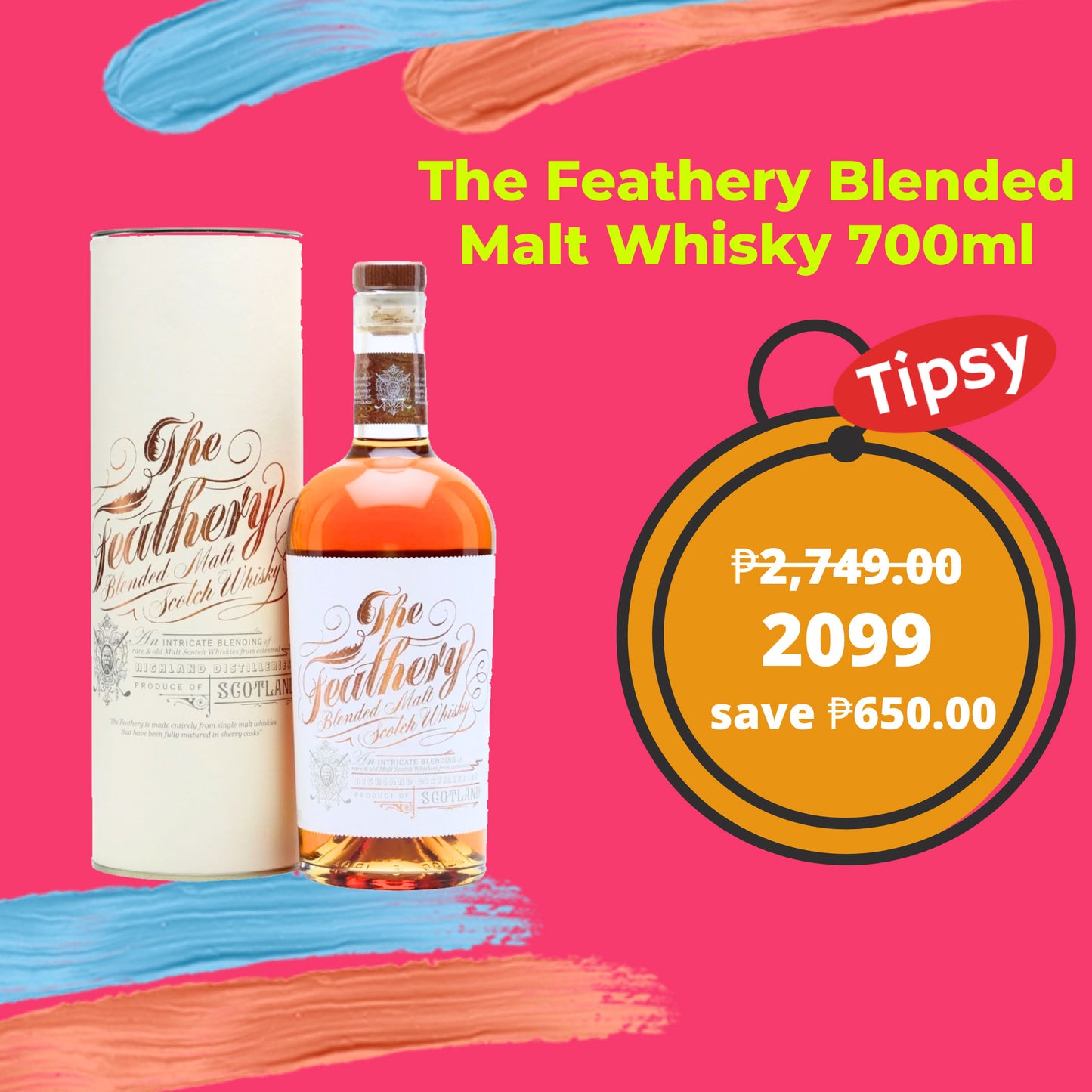 Buy The Feathery Blended Malt Whisky 700ml at a Very Affordable Price in the Philippines