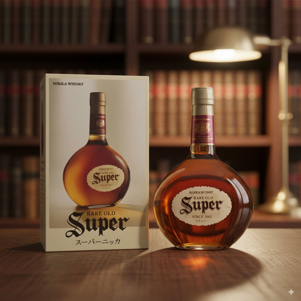 This blended whisky is one of Nikka's most popular selling expressions since it initially launched in 1962. Nikka Super Rare Old contains a high proportion of malt whisky distilled at Yoichi and Miyagikyo distilleries.