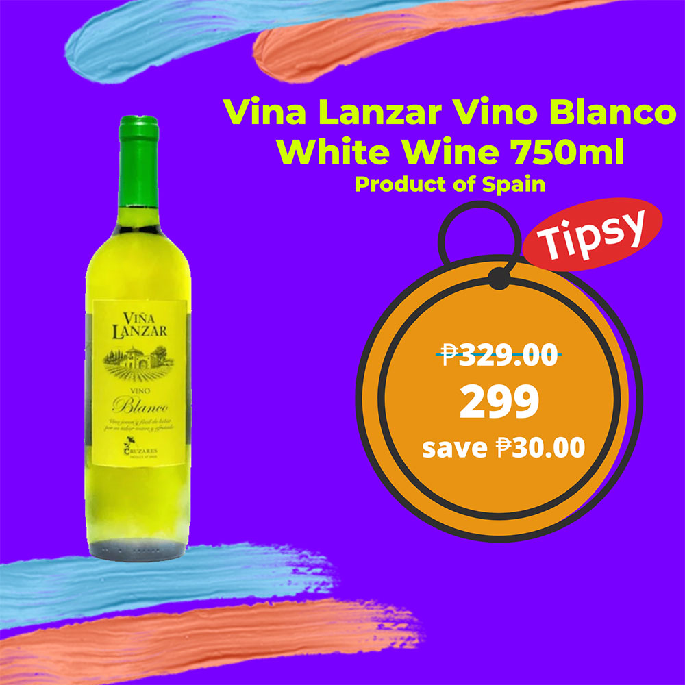 Buy Vina Lanzar Vino Blanco White Wine 750ml Product of Spain at a Very Affordable Price in the Philippines