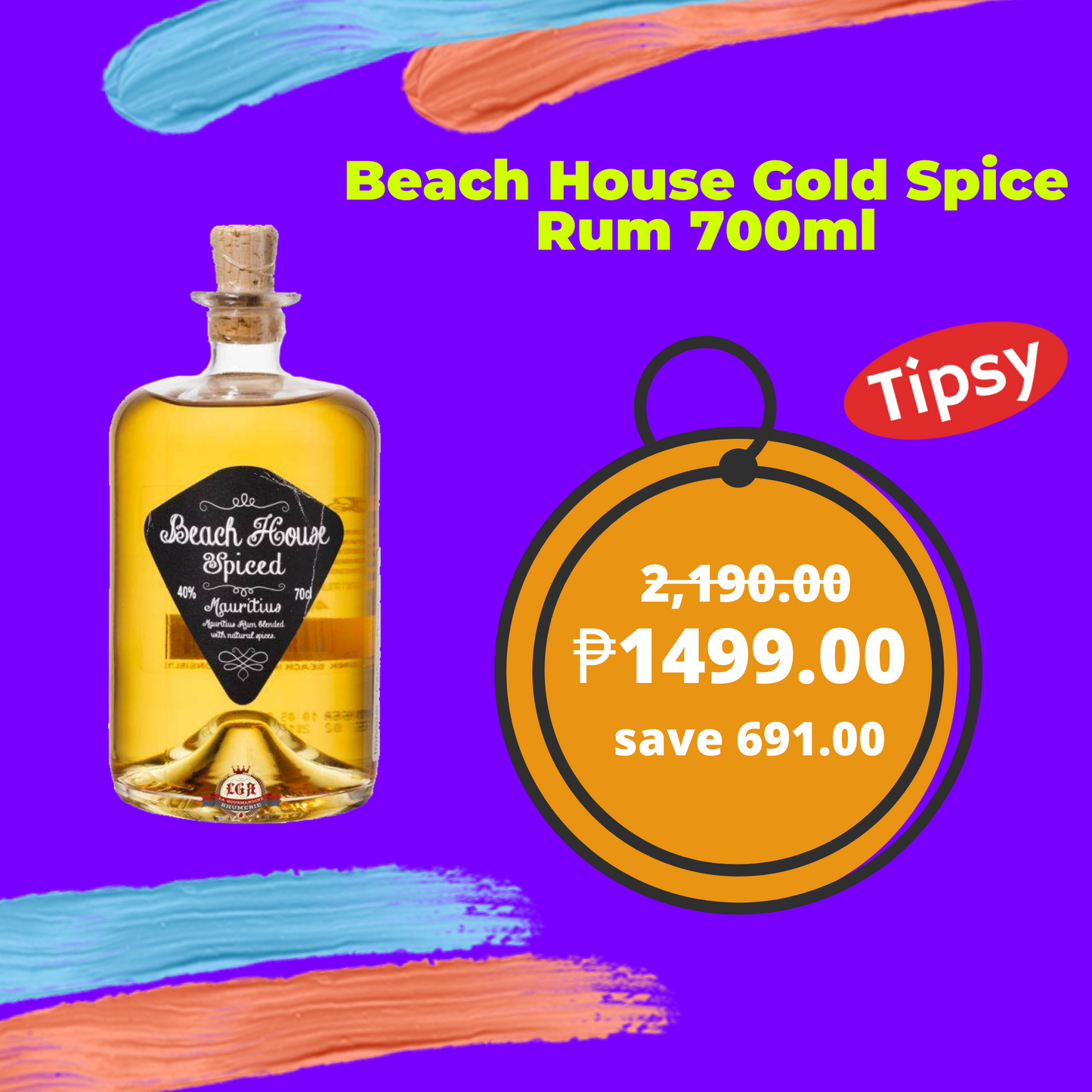 Buy Beach House Gold Spice Rum 700ml at a Very Affordable Price in the Philippines