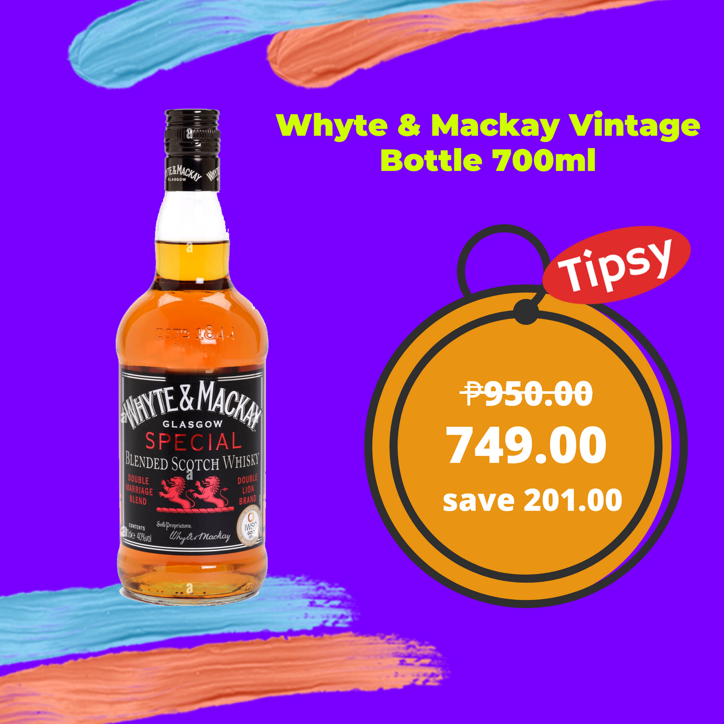 Buy Whyte & Mackay Vintage Bottle Whisky 700ml at a Very Affordable Price in the Philippines