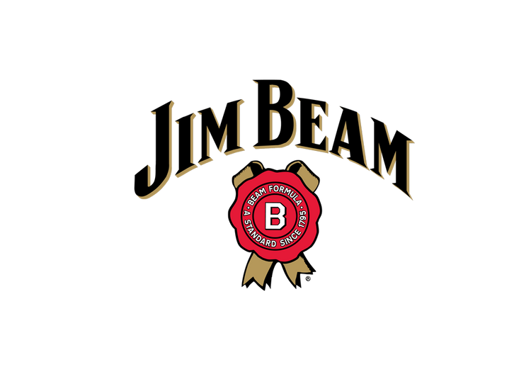 Jim beam bourbon whisky official logo of the company 