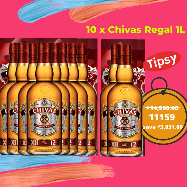 10 x Chivas Regal 1L Blended Scotch Whisky 1L Price Philippines