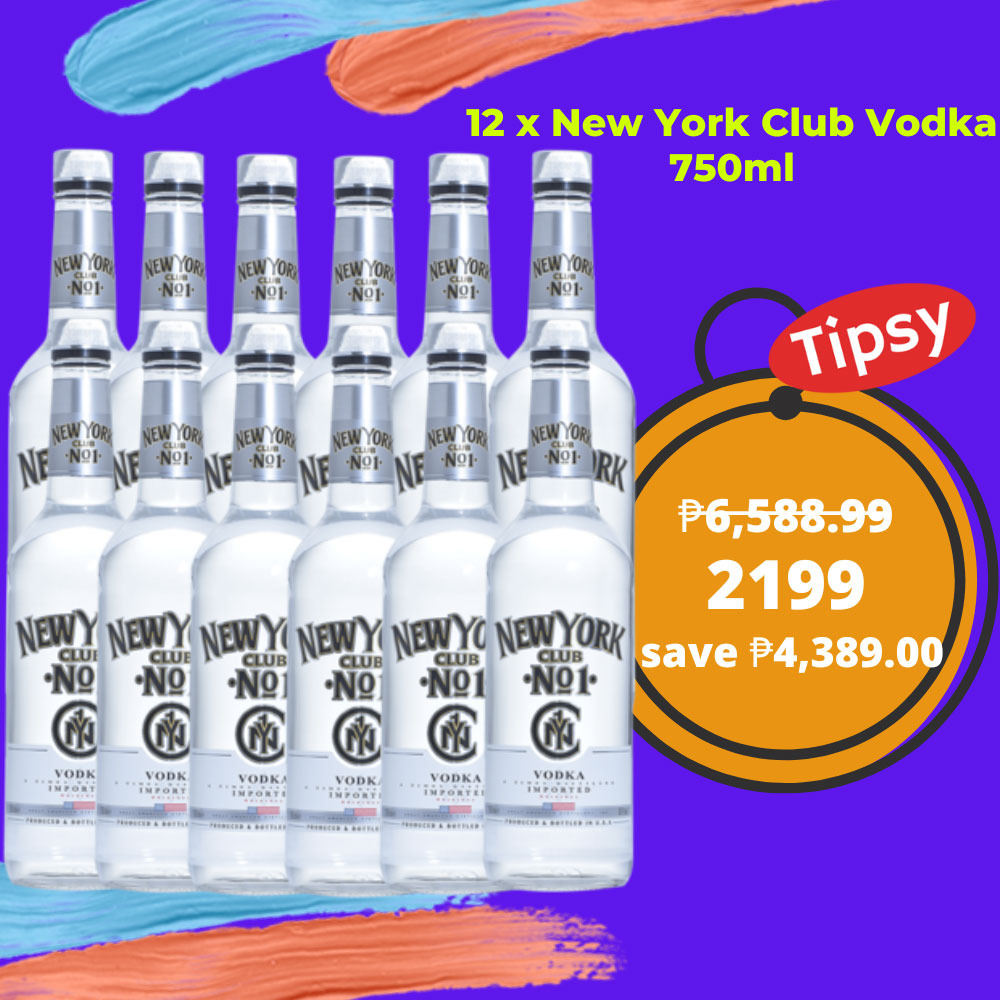 12 x New York Club Vodka 750ml Price Philippines