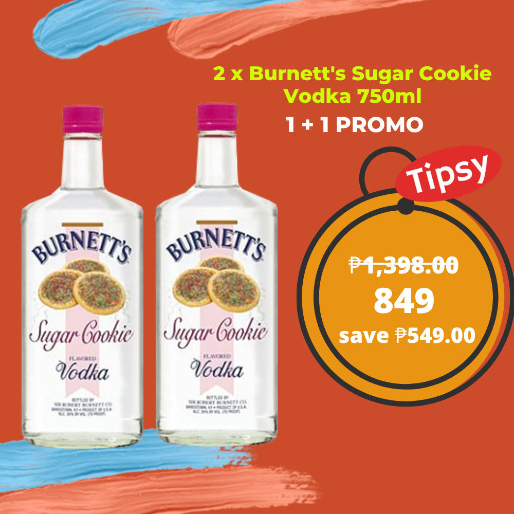 2 x Burnett's Sugar Cookie Vodka 750ml Price Philippines