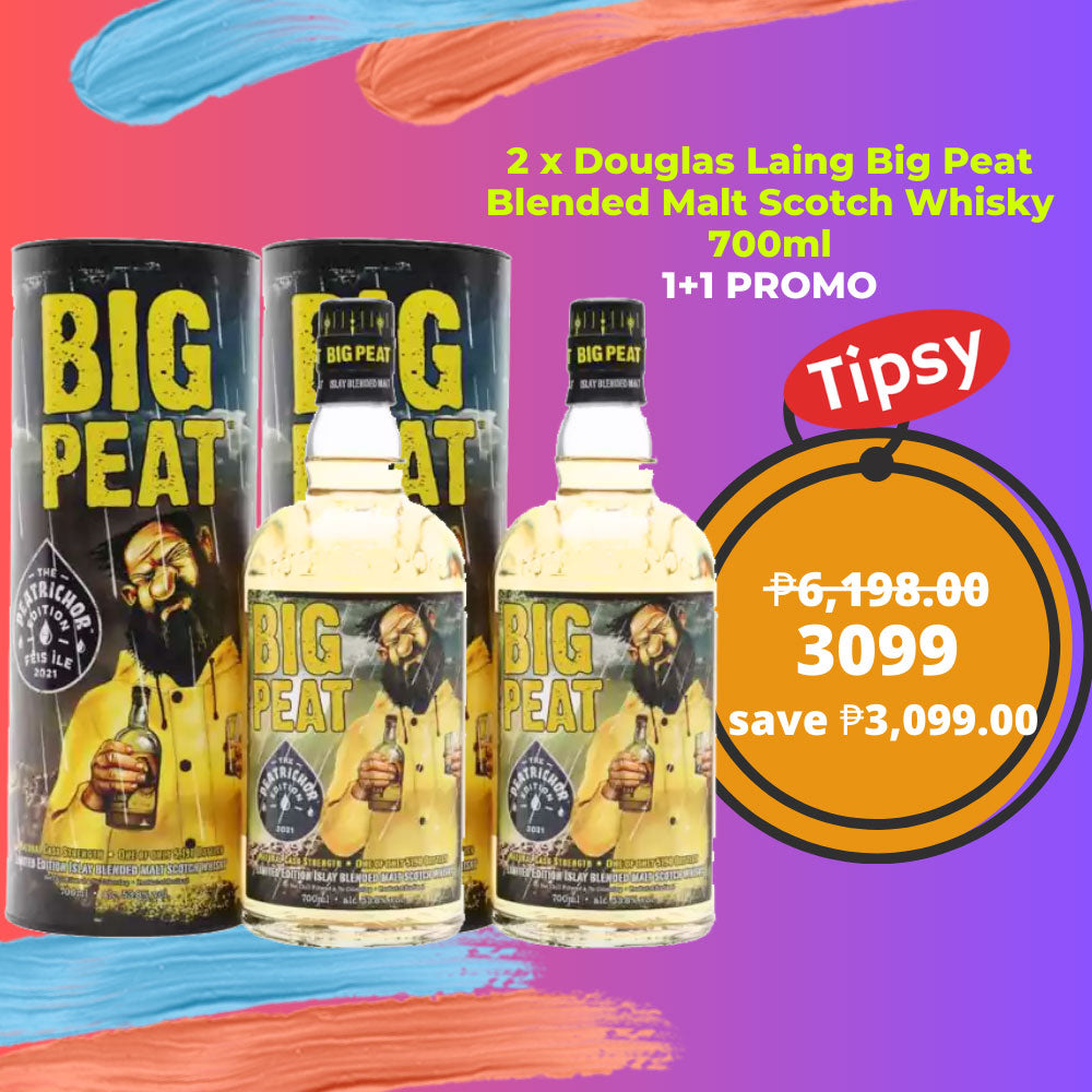 2 x Douglas Laing Big Peat Blended Malt Scotch Whisky 700ml 1+1 PROMO Price Philippines