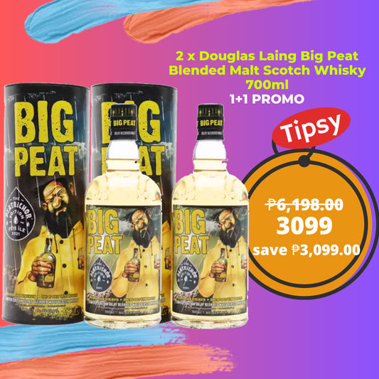 2 x Douglas Laing Big Peat Blended Malt Scotch Whisky 700ml 1+1 PROMO Price Philippines