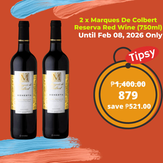 2 x Marques De Colbert Reserva Red Wine (750ml) Price Philippines