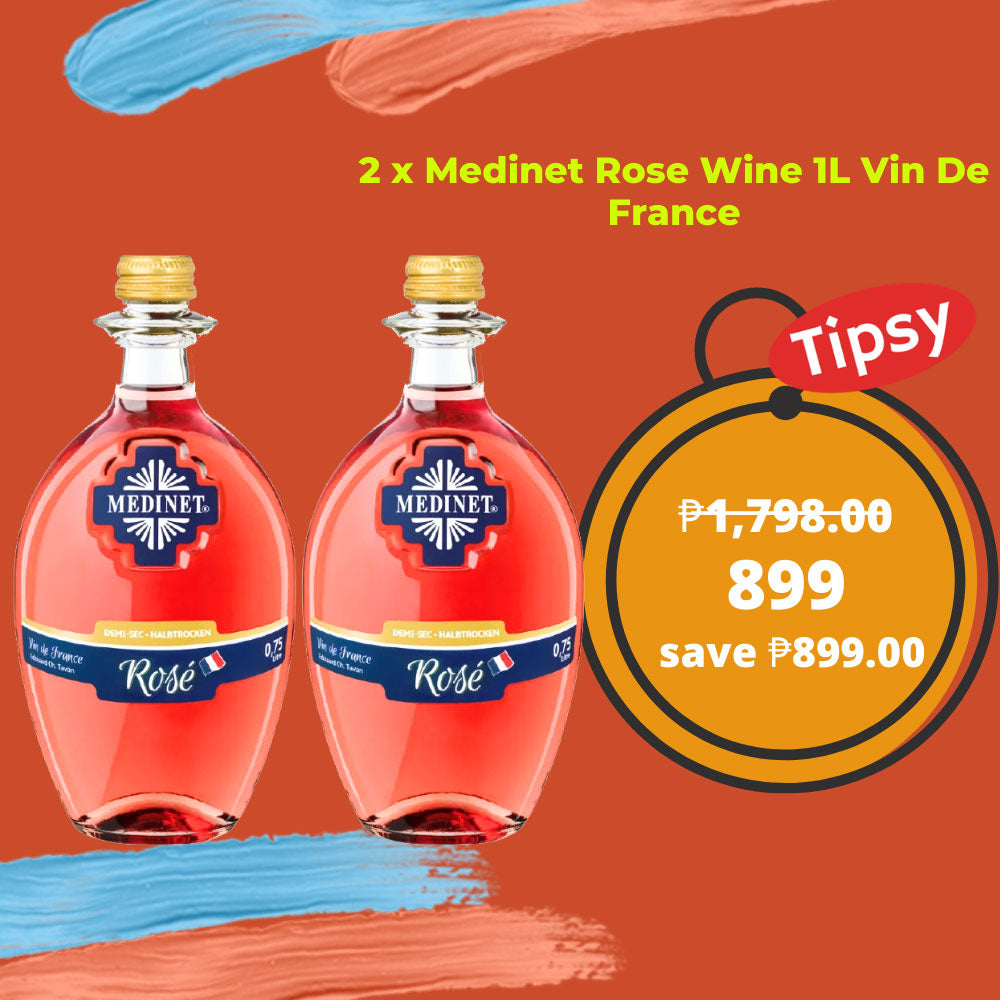 2 x Medinet Rose Wine 1L Vin De France Price Philippines